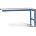 Manuflex LU6056.5007 ESD ESD-werktafel table d'appoint universelle avec plateau en plastique, l x p x h = 1500 x 800 x 766-876 mm Bleu brillant (RAL 5007)