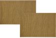 Merkloos / Sans marque G. Wurm Luxe Tafel placemats Louvre - 6x - brons - kunststof - 45 x 30 cm - Onderleggers