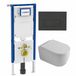 Geberit QeramiQ Dely Swirl Toiletset - Glans Wit