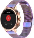 By Qubix - Milanese bandje met klemsluiting - 18mm - Geschikt voor Garmin Venu 3s / Vivoactive 4s / Venu 2s / Vivomove 3s / Forerunner 255s / 265s - Multicolor