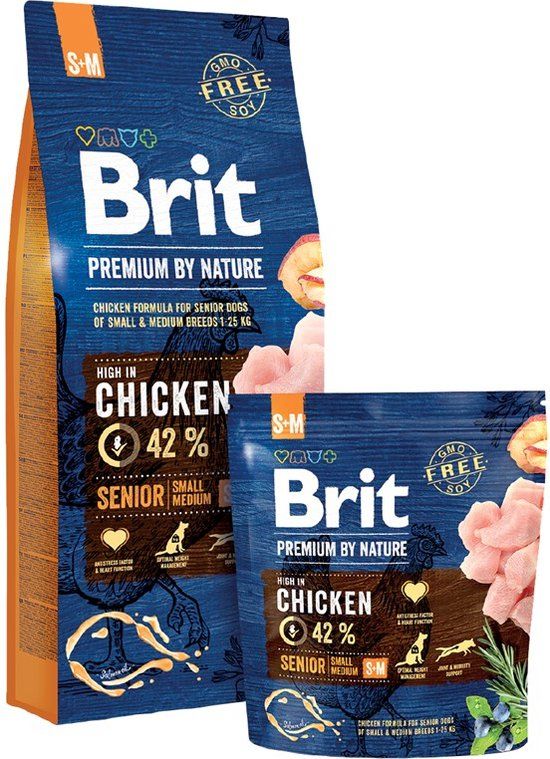 Brit Premium by Nature Senior S+M - 15kg