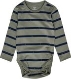 Hummel Rompertje/body navy / grijs / wit