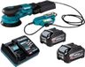 Makita BO 001 CGU201 ponceuse orbitale sans fil 40 V max. 125 mm course de 5,0 mm sans balai + 2x batterie 4,0 Ah + chargeur