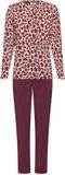 Pastunette Premium Satin Wild Pyjama Modal Bordeaux/Creme Maat 42