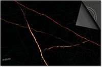 Dietrix Inductie Beschermer - 65x52cm - Marmer Zwart Koper