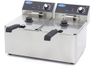 Maxima Horeca Frituurpan - 16 L - 2 x 8 L - Dubbel - Incl. 2 Manden - 2,8 Kg Frietcapaciteit