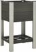 vidaXL Verhoogde Plantenbak met Schap 50x50x90 cm Grijs