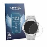 Savvies - Screenprotector voor FitVigor Smartwatch 1.53" - Folie Beschermfolie transparant 18 Stuks
