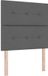 vidaXL - LED Hoofdbord - Donkergrijs - Stof - 100 cm