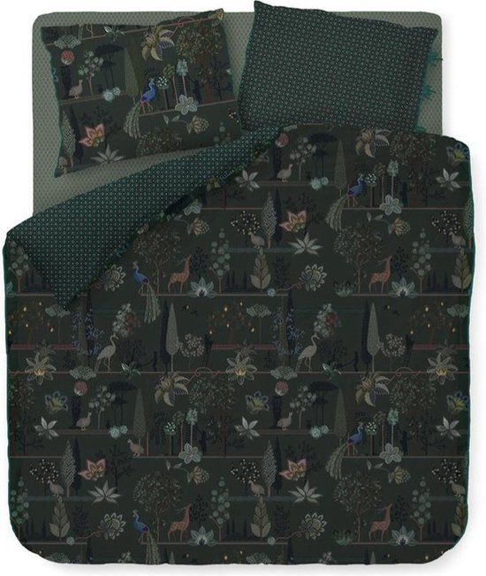 Pip Studio Dekbedovertrek Alberi Dark Green 1 persoons