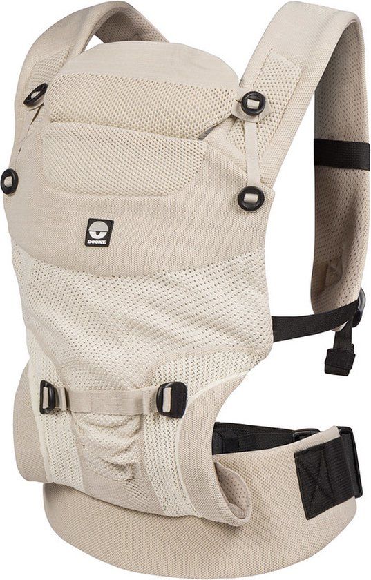 Dooky Draagzak Terra Nova Beige | 3,5-15kg | 3 manieren | Ergonomisch | Verstelbaar