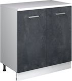 Vicco Uitbreidingskast Rion, Zwart beton/Wit, 80 x 46 cm
