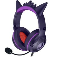 Razer Kraken Kitty V2 - Pok émon Gengar Edition - USB-headset - Gengar-spikes - Stream-reactieve verlichting - HyperClear cardioïde microfoon - TriForce 40mm drivers - 7.1 surround sound | Violet