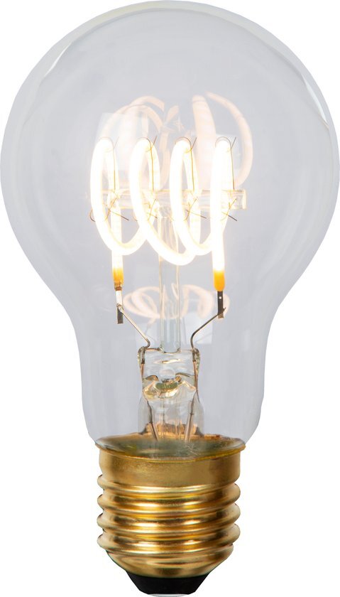 Lucide A60 Filament lamp - Ø 6 cm - LED Dimb. - E27 - 1x5W 2700K - Transparant