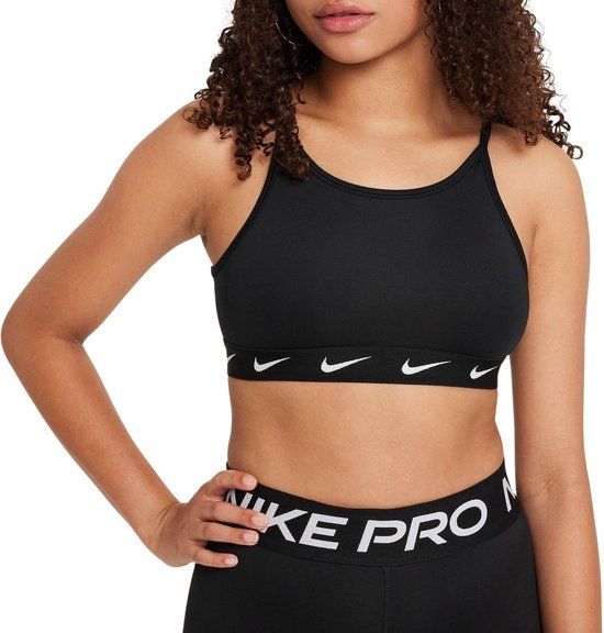 Nike One Dri-FIT Sportbeha Meisjes - Zwart, Maat M