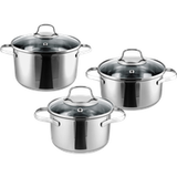 SILVERCREST® Set de casseroles Premium en acier inoxydable, 3 pièces