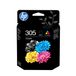 HP 305 Original Ink Cartridge 2-Pack - Black & Tri-Color