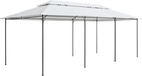 vidaXL Prieel 298x270 cm Blanc Polyester Acier