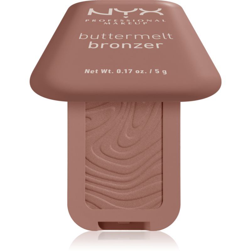 NYX Professional Makeup Buttermelt Bronzer All Butta'd Up Butter Poeder Bronzer - Bruin - 5GR