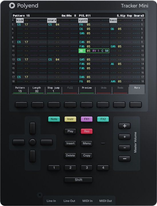 Polyend Tracker Mini - drumcomputer