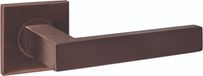 Intersteel Poignée de porte Q 05 sur rosace cachée 53x53x6mm bronze PVD