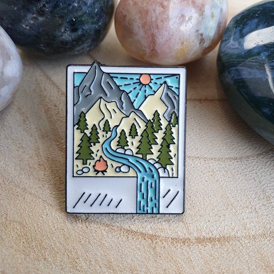 Merkloos / Sans marque Enamel pin - Multicolor - 2.5 x 3 cm - Unisex
