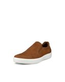ECCO leren heren instappers cognac wit - Maat 42