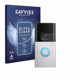 Savvies Screenprotector voor Ring Video Doorbell Plus - Folie Beschermfolie transparant 6 Stuks