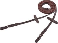 BR Premiere Rubber Teugels 13mm Pony Bruin Linnen