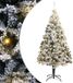vidaXL Kunstkerstboom Wit 180 cm PVC en Staal en Kunststof