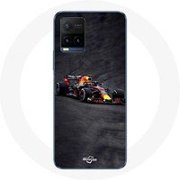 Maniacase Etui voor Vivo Y21s 2021 / Y21 2021 Formule 1 Max Verstappen F1 zwart rood en geel
