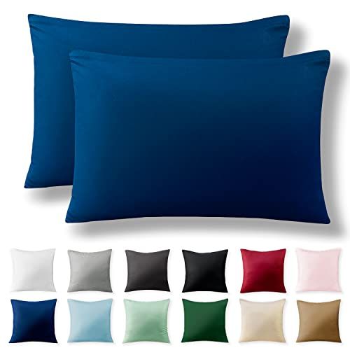 Alreya Renforcé set van 2 kussenslopen 50 x 75 cm - Blauw