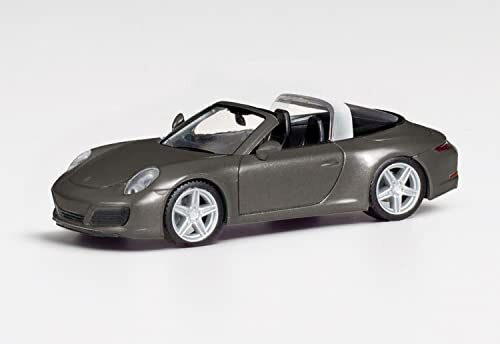 Herpa - Porsche 911 Targa 4, grijs agaat metallic, 038867-002, grijs