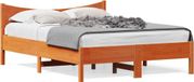 Maison Exclusive - Lit en bois massif sans matelas, brun foncé, 120x190 cm