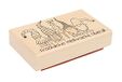 Rayher Stempel hout "Es wichtelt", 6 x 10 cm