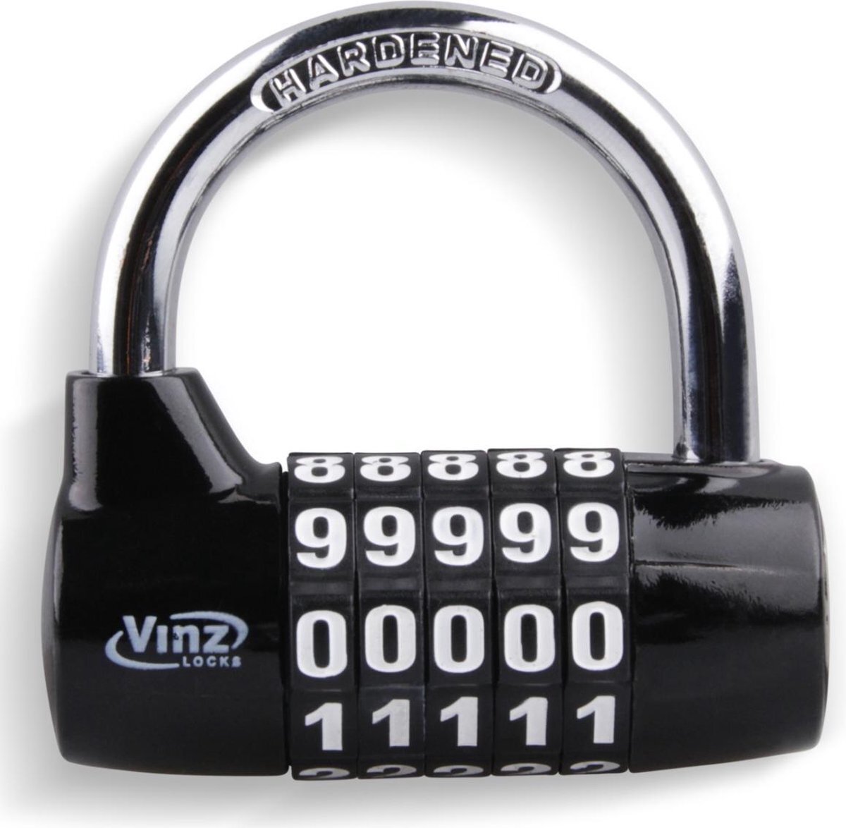 Vinz Pikes Hangslot / Combinatieslot / Cijferslot / Padlock 65x41mm