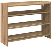 vidaXL Schoenenrek 80x25x62 cm bewerkt hout artisanaal eikenkleur