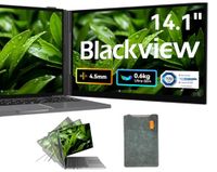 Blackview SCM6 Laptopschermuitbreiding (600g 4,5mm), 14" FHD IPS oogvriendelijke laptopschermuitbreiding, ultradunne gamingmonitor voor 13”-17” laptops, geschikt voor laptop/pc/Mac/PS3/4/5/Xbox