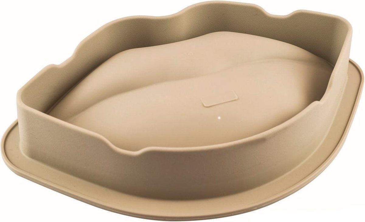 Silikomart Siliconen 3D Design Bakvorm - Bacio - 25 x 15 x 6,5 cm - Beige