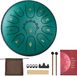 VEVOR Tongue Drum, 165 mm, 11-Tonige Rain Drum, D-Majeur Muziekdrums met Muziekboek En Mallets, Stalen Tongdrum, Stalen Pan, voor Meditatie, Yoga, Beginners, Muzieklessen, Groen