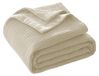 Solidchoice - Couette en coton, 150 x 200 cm, gaufré beige et velours lait