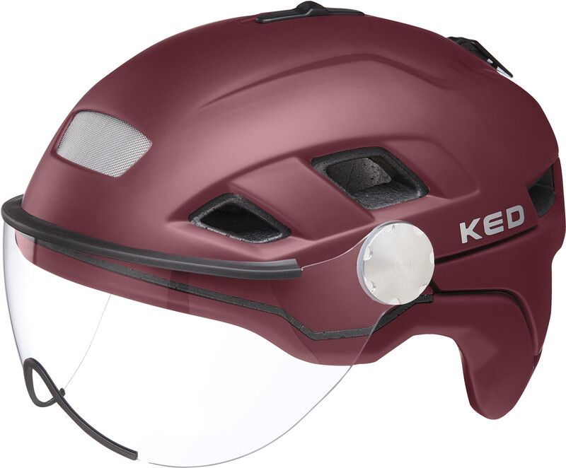KED B-Vis X-Lite Helmet - dark merlot matt - 2020 Model