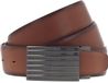 Vanzetti Leren riem 35mm Leather Belt W90 Mid Brown bruine