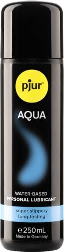 pjur AQUA - Hoogwaardige glijgel op waterbasis - uitstekend glijvermogen, hydraterend, plakt niet - ook voor sex toys (250ml)
