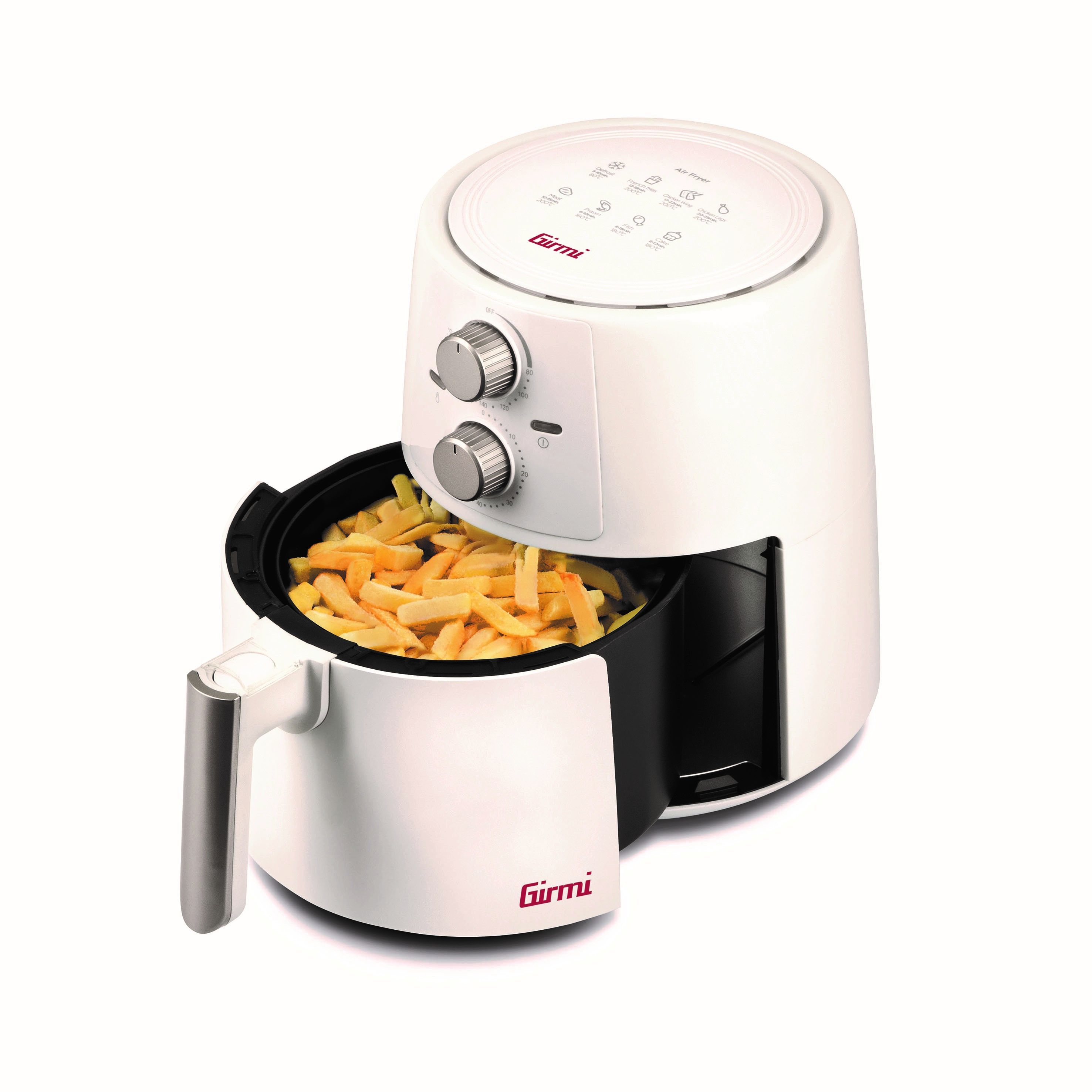 Girmi EcoFrit Light Enkel - 3.5L - 1400W - Hot Air Fryer - White