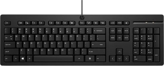 HP 125 Toetsenbord met Kabel QWERTY Zwart