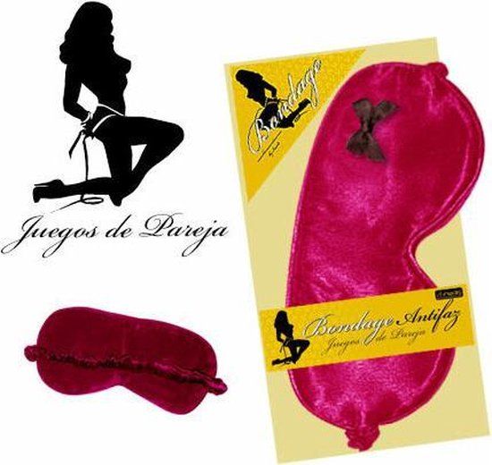 Antifaz Saten Terciopelo - MAGENTA - Zilver