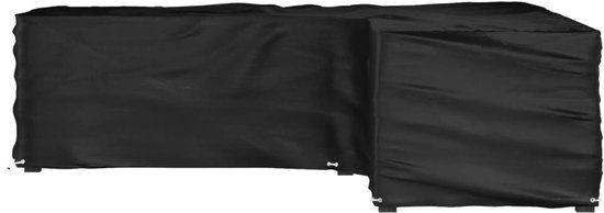 vidaXL Tuinmeubelhoezen met 16 oogjes L-vormig 250x250x70 cm