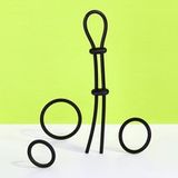 EIS Siliconen penisringenset, 4 stuks, 3 - 6 cm