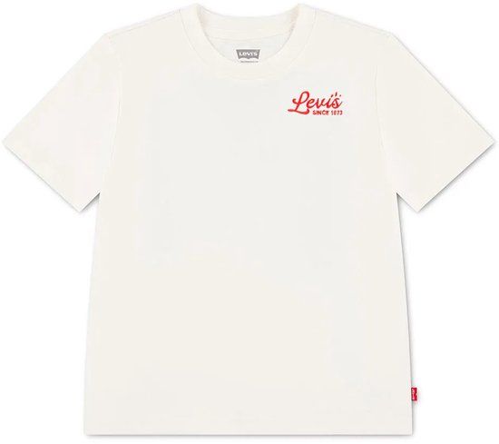 Levi's Kids T-shirt met korte mouwen, katoen, wit, 10 jaar